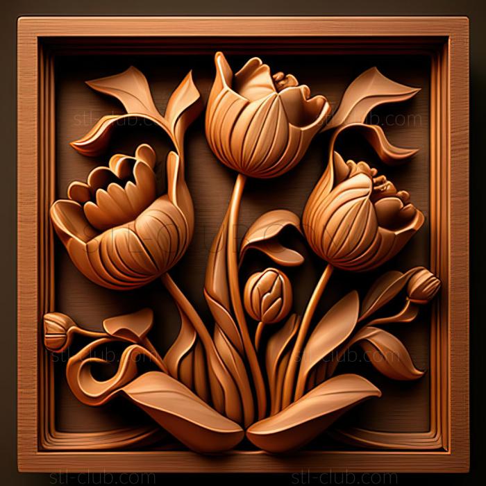 3D model st Tulips (STL)